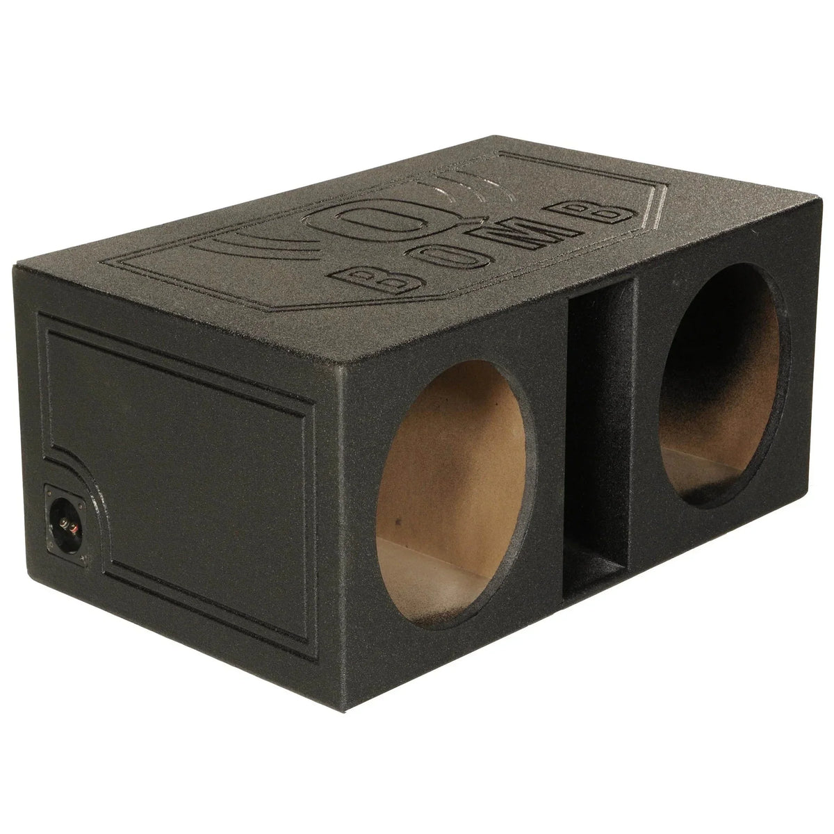 QPower Dual 12 Inch Vented Car Subwoofer Enclosure - QBOMB12VL