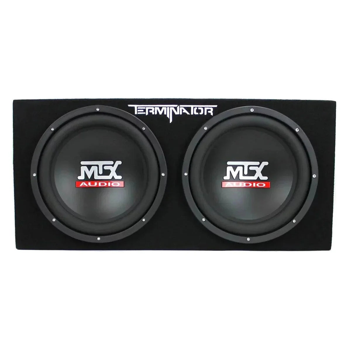 MTX TNE212D 12-Inch Subwoofer Enclosures 2-Pack With Planet Audio AC1500.1 Amplifiers 2-Pack And Soundstorm AKS8 Amp Wire Kit