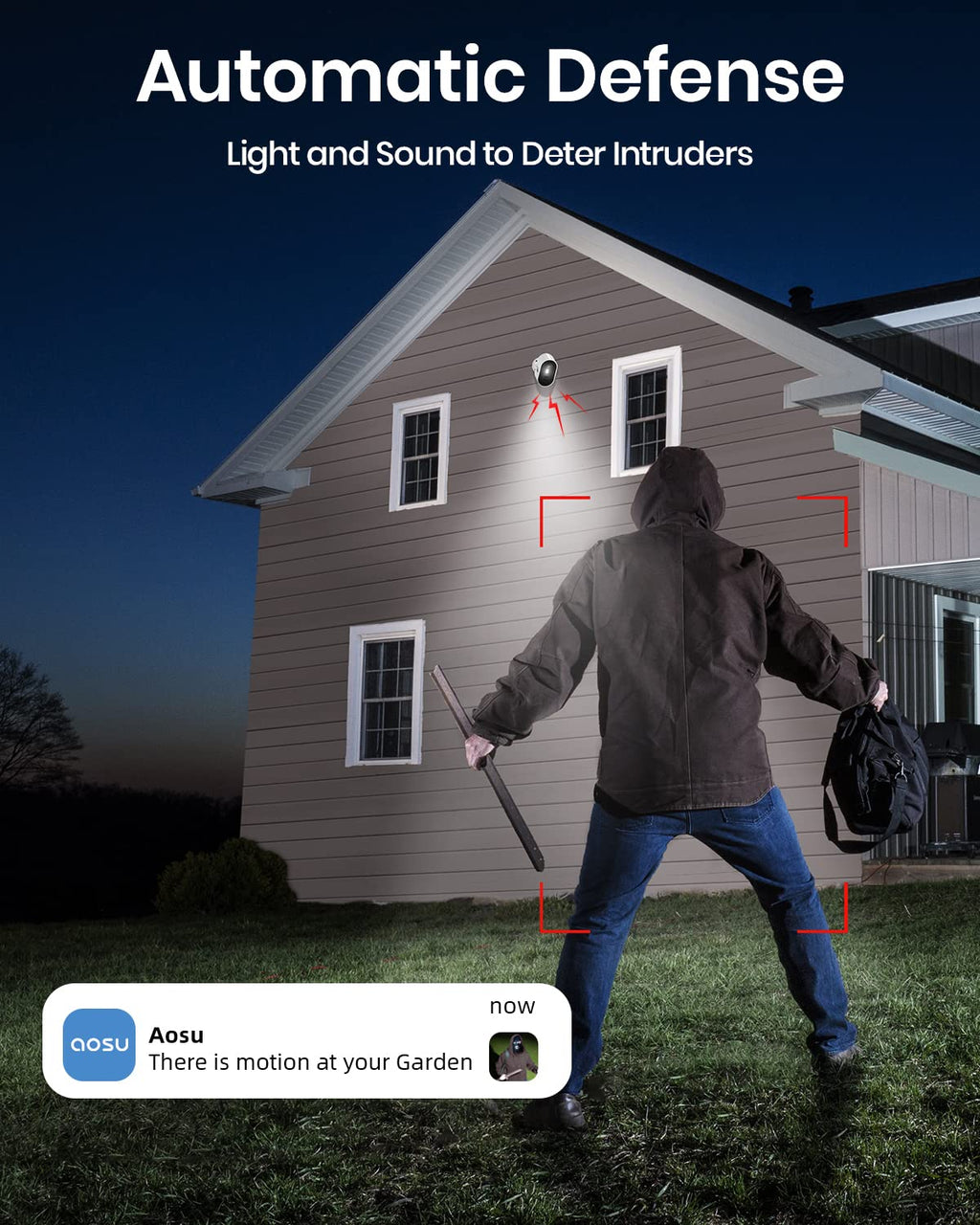 AOSU Wireless Outdoor Home Security Camera System