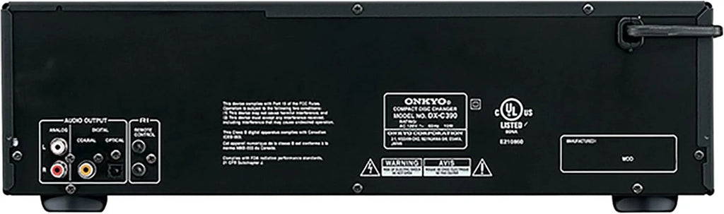 Onkyo 6-Disc CD Changer, Black - DX-C390