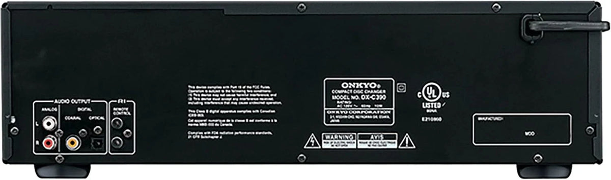 Onkyo 6-Disc CD Changer, Black - DX-C390